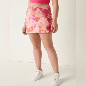 💚 NWT PINK Victoria's Secret High Waist V-Crossover Skort Peach/Pink Tie Dye 💚